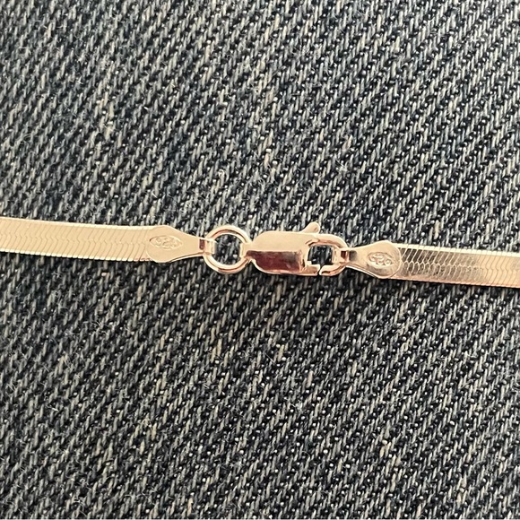 Sterling Silver Herringbone Chain - Picture 11 of 11